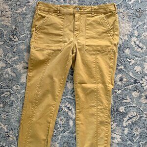 Anthropologie Utility Pants Sz 32 Camel/Yellow/gold color.